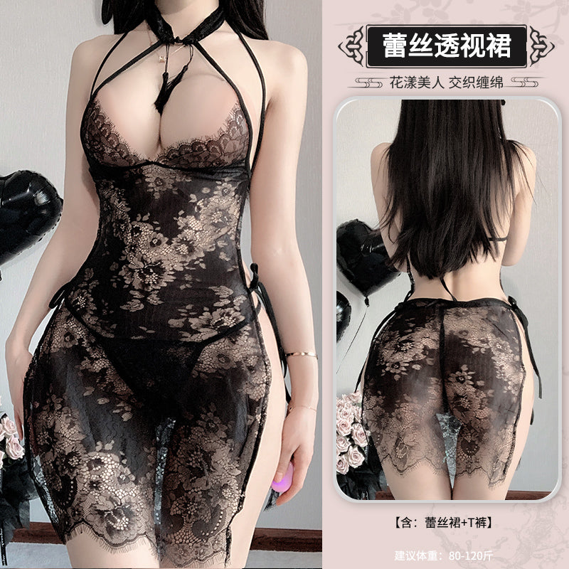 【 Charm upgrade, release the inner charm 】 -- Lace see-through skirt sexy underwear